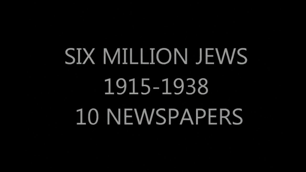 Six millions? Why always six million?