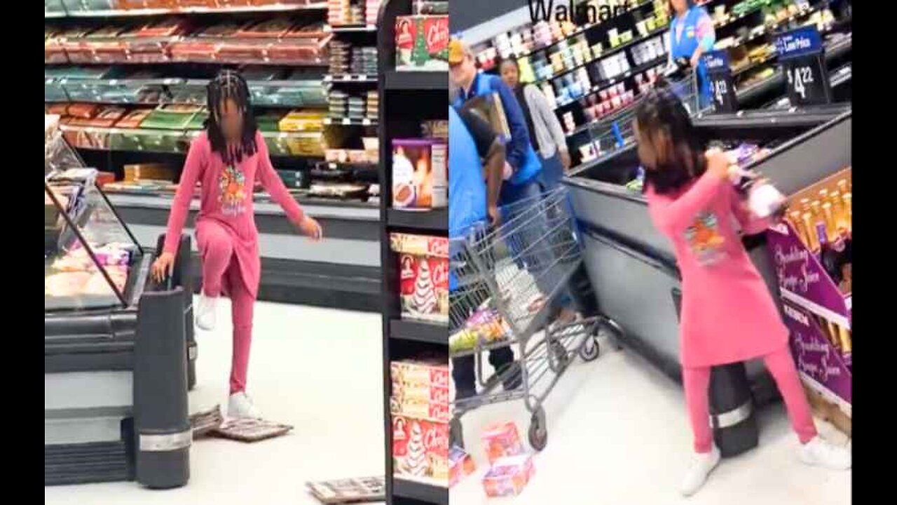 Wild Child Wreaks Havoc in Walmart as Viral Clip Shows Parents Missing