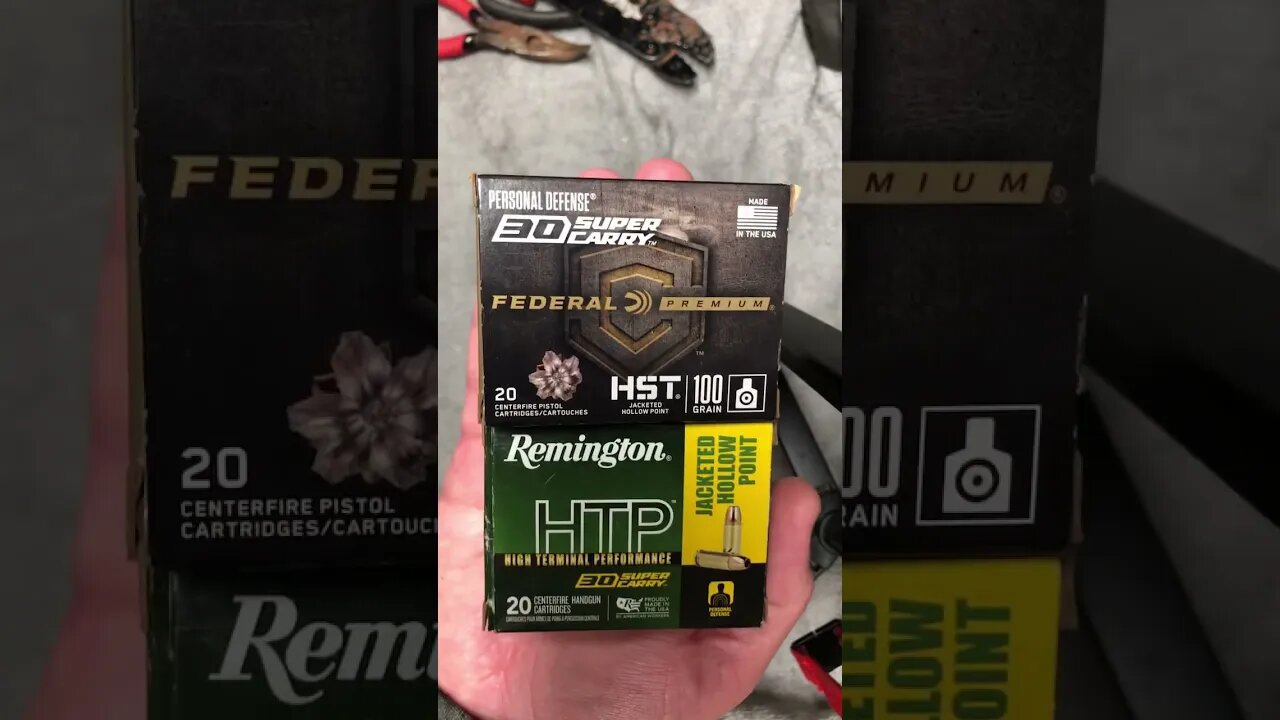 What's the Difference? Federal HST vs Remington HTP in 30 Super Carry