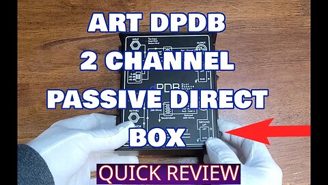 2 Channel Passive Direct Box, ART dPDB, Direct out, Click Tracks, DJ