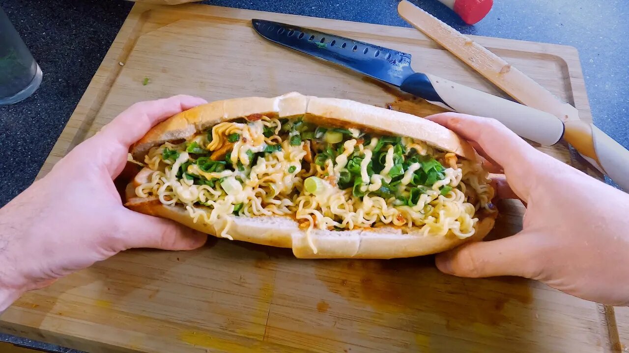 Spicy Ramen Noodle Sub Sandwich - A Recipe That Will Change Your Life