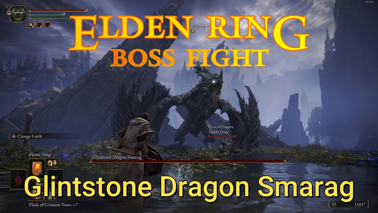 Elden Ring : Boss Fight - Glintstone Dragon Smarag (Tough Fight)