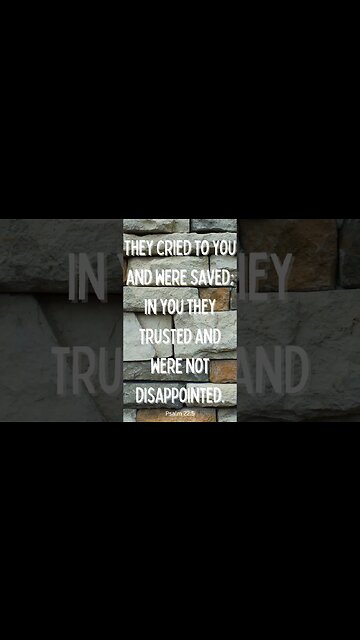 Psalm 22:5 #shorts