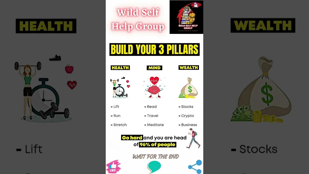 🔥Build your 3 pillars🔥#shorts🔥#wildselfhelpgroup🔥10 February 2023🔥