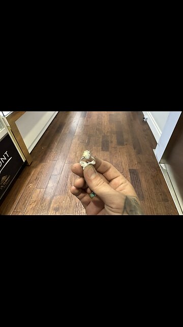 3ct Set In A 14k White gold Band