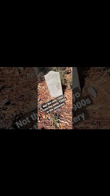 Noticed more than 1 15yo that died in different years #odd #coincidence #grave #1900s #cemetery
