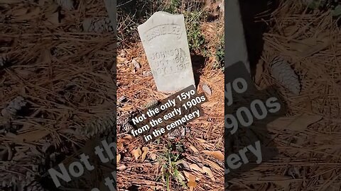 Noticed more than 1 15yo that died in different years #odd #coincidence #grave #1900s #cemetery