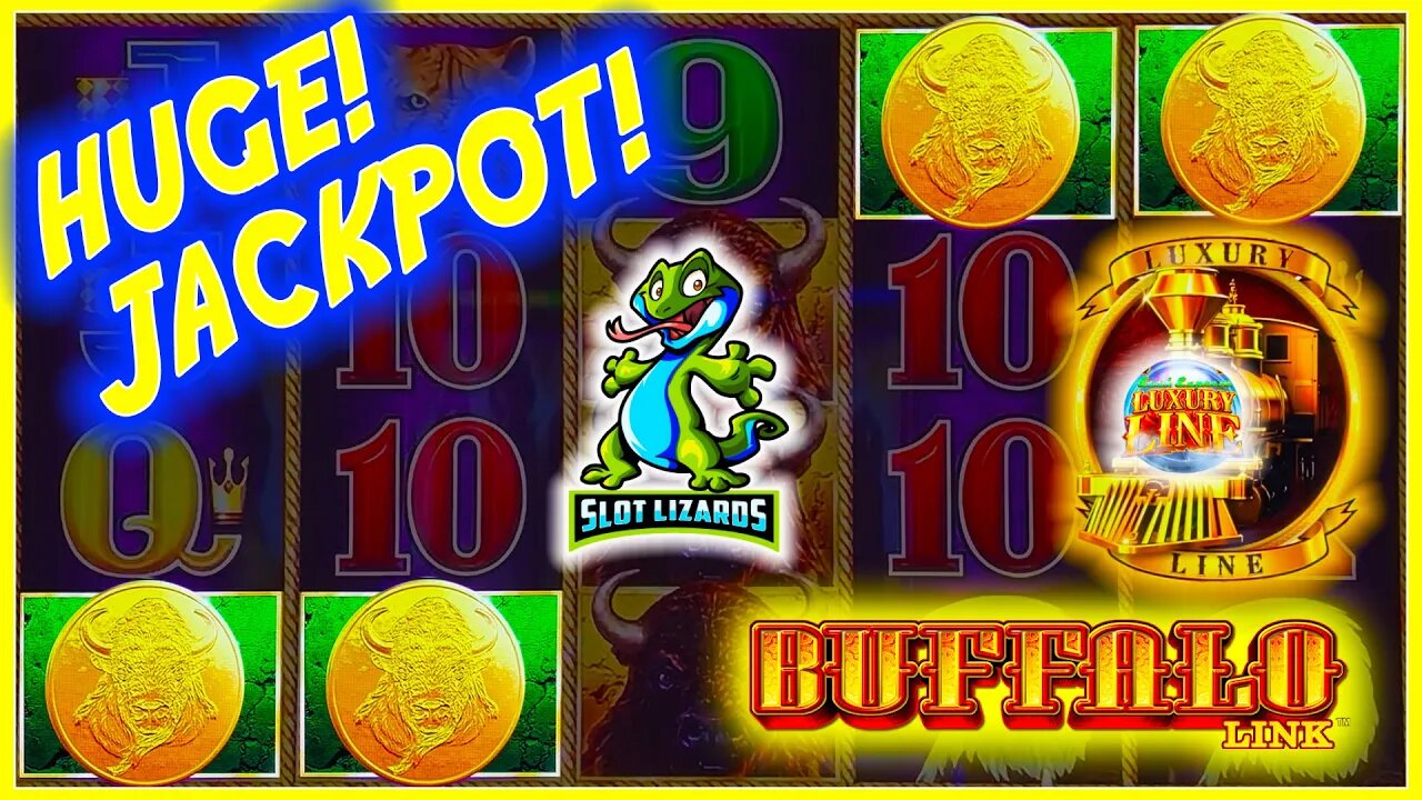 HUGE JACKPOT!!! SURPRISE MASSIVE POTENTIAL! Luxury Line 50 Lions VS Buffalo Link Slot HIGHLIGHT