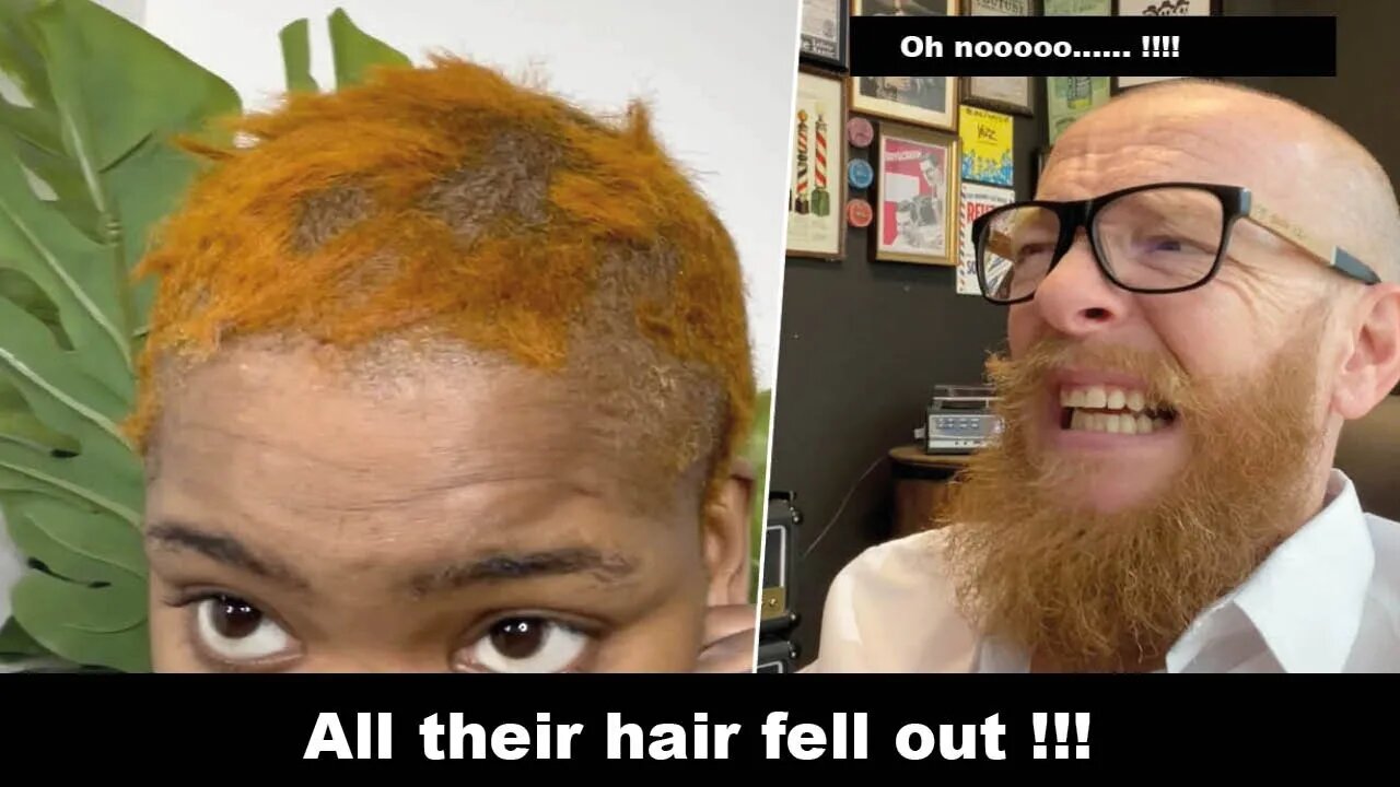 All their hair fell out !!! Hairdresser reacts to hair fails