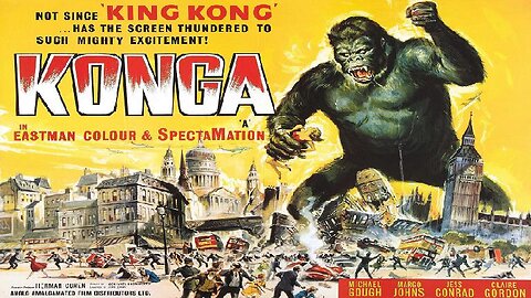 KONGA 1961 Giant Ape Loose in London - The UK cashes in on King Kong FULL MOVIE HD & W/S