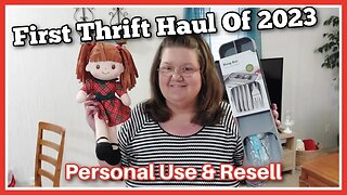 First Thrift Haul of 2023 | Goodwill Thrift Haul | Thrift Store Shopping