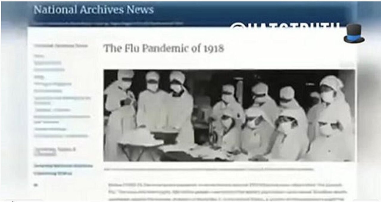 THE TRUTH ABOUT THE SPANISH FLU AND ITS MANIPULATION