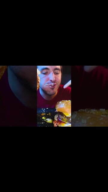 RUNNY EGG BREAKFAST BAGEL BURGER ! * mukbang 먹방 *