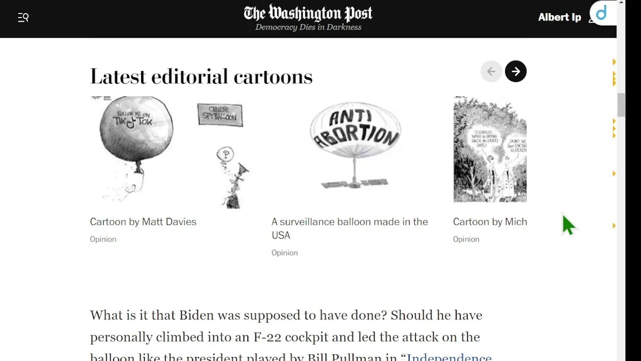 華盛頓郵報：圍繞中國間諜氣球的狂熱是危險且毫無根據的