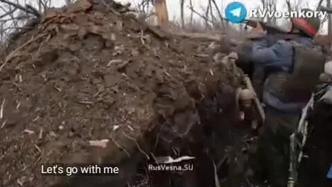 Russian soldiers yell at Ukrainian soldiers to surrender