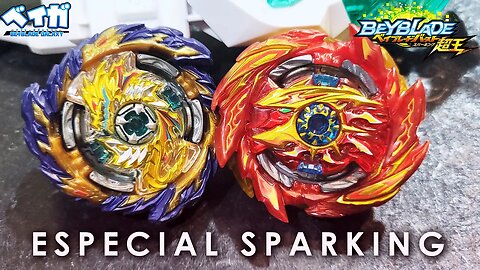 MIRAGE FAFNIR .Nt 2S vs SUPER HYPERION .Xc 1A (Especial Sparking) - Beyblade Burst ベイブレードバースト