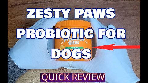 No More Gurgling Stomach! Zesty Paws Probiotic For Dogs