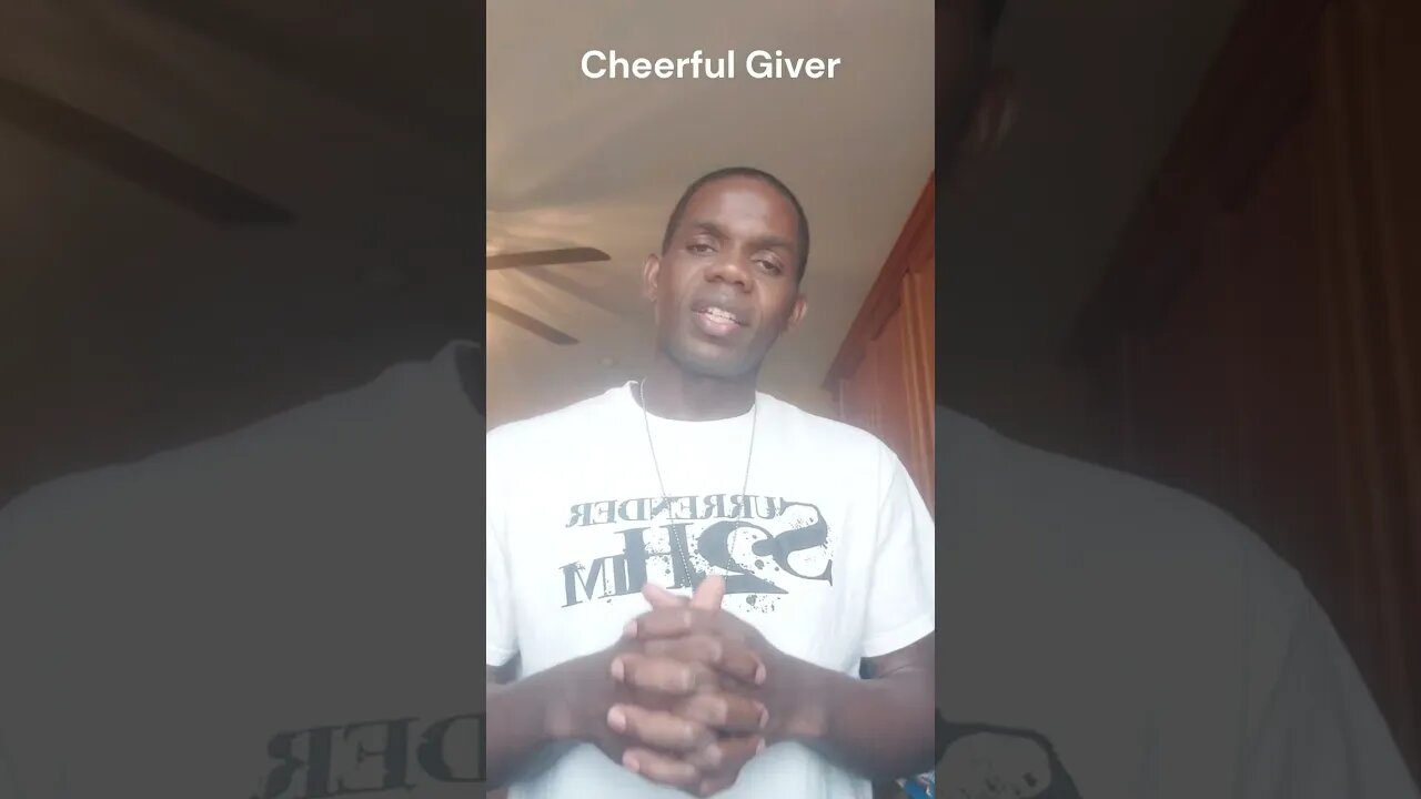 Cheerful Giver #hope #encouragement #Helpheartlive #KIESH youtu.be/8sKqemcstF0