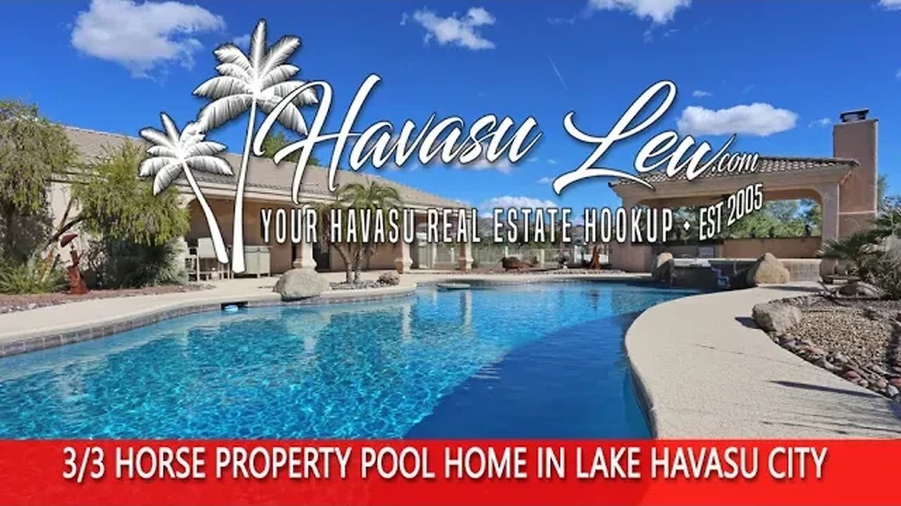 Lake Havasu Pool Home Horse Property 4008 Blue Canyon Rd MLS 1023892