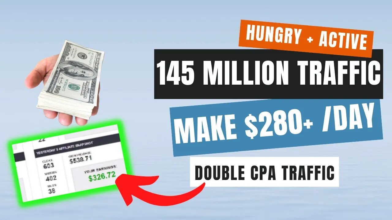 MAKE $280/Day, CPA Marketing Free Traffic Sources, Ways To Make Money Online