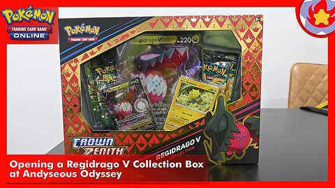 Opening a Regidrago V Collection Box at @AndyseousOdyssey | Pokemon TCG