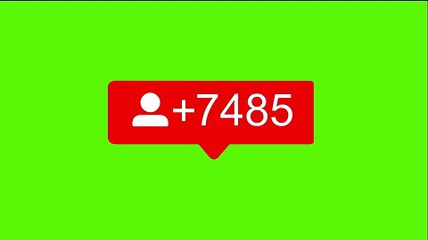 TikTok New Followers Graphic 1 10000 Green Screen Motion Graphics 4k Copyright Free
