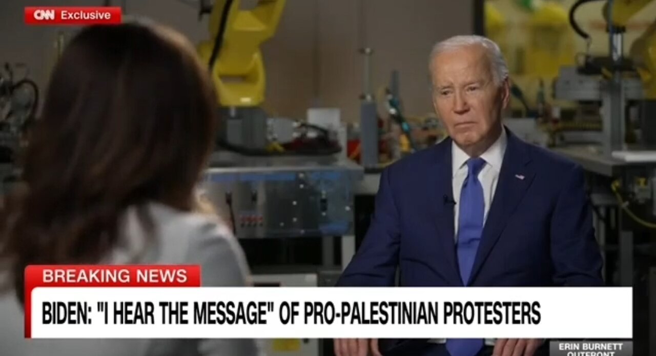 Biden To Pro Hamas Protestors: I Hear You