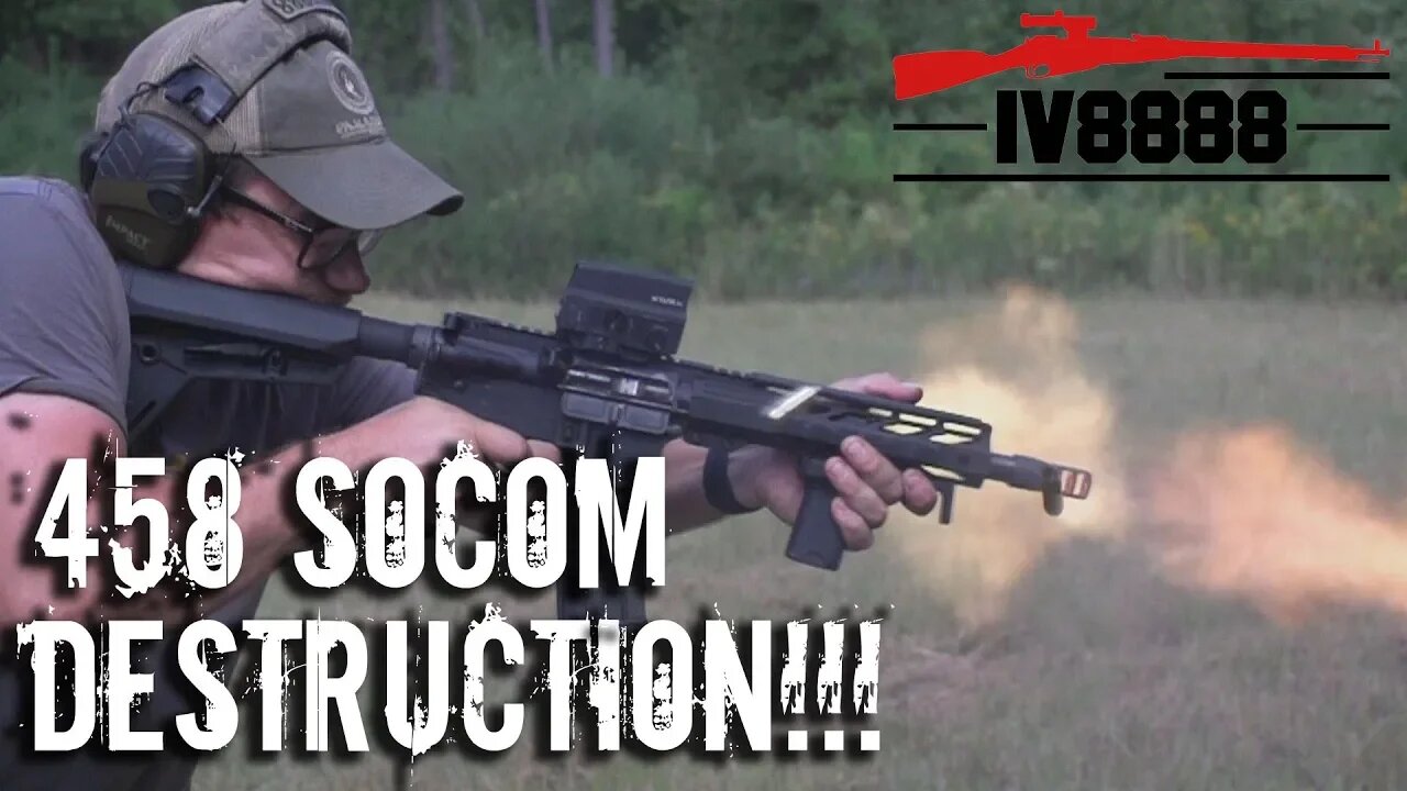 Full Auto 458 SOCOM Destruction!