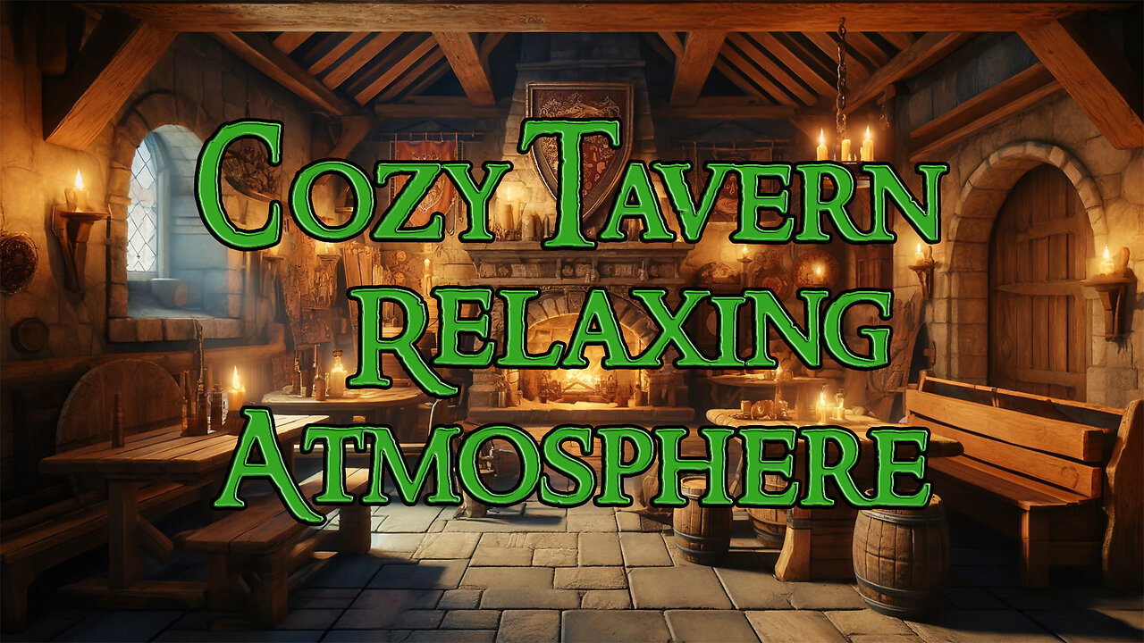 Cozy Tavern Relaxing Atmosphere 👑 Medieval Ambient Music