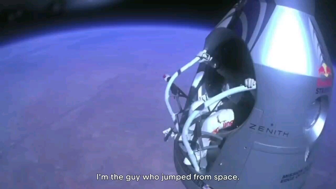 jumped from the space