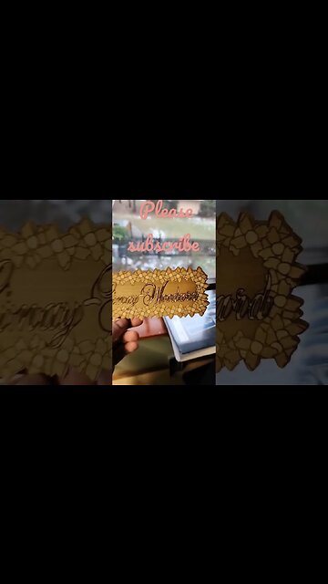 flowers name plaque #short #engraving