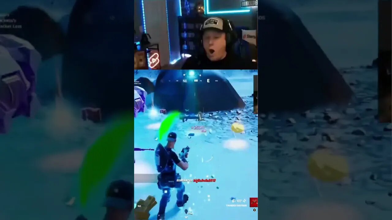 He scares very easily #fortnite #shorts