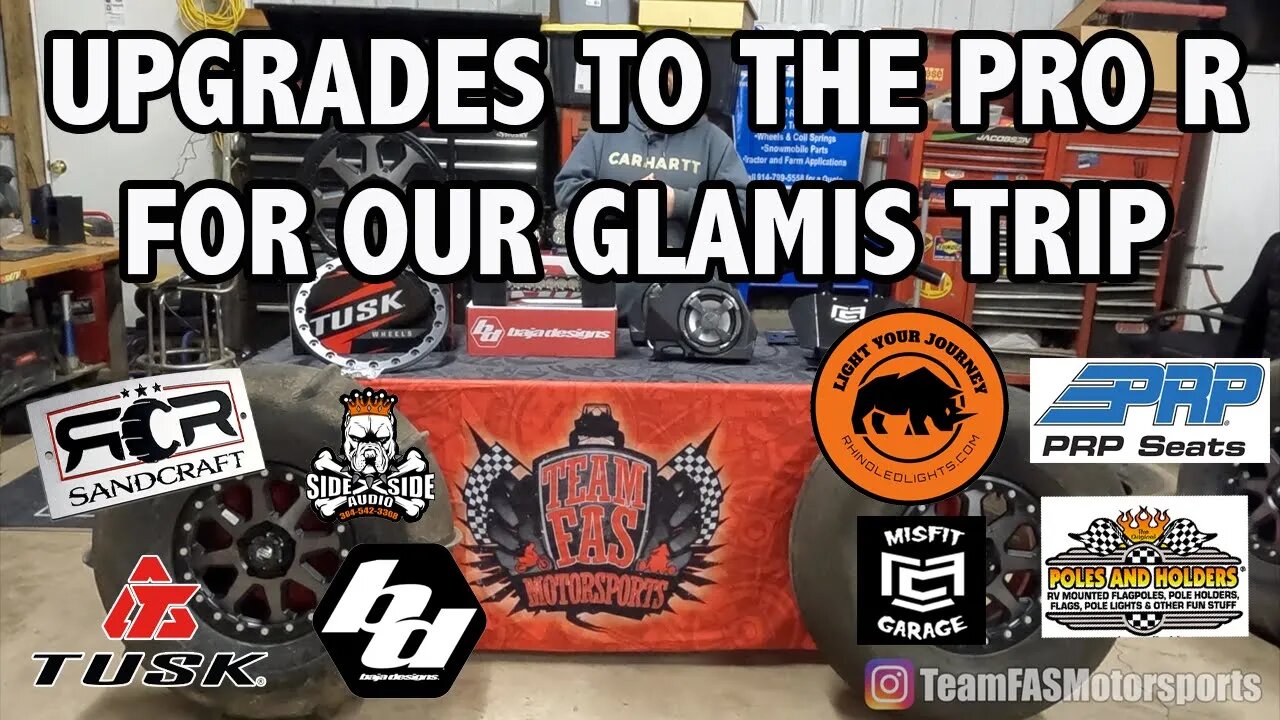 RZR Pro R Upgrades for our Trip to Glamis Sand Dunes, CA. #RZRProR #glamis #RZRupgrades