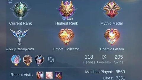 118 Heroes Max Emblems 205 Skins #pyko