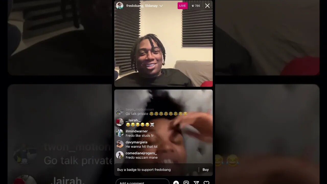 Fredo Bang Instagram Live: Fredo Studio Session Later Turns To A Fan Interaction 01.02.23. (pT.4)