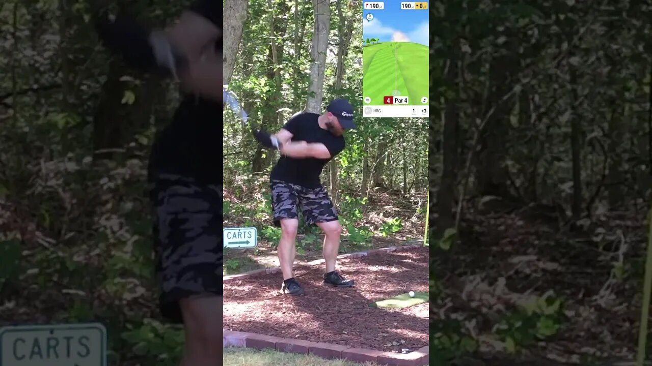 Mussleburgh Old Course - Hole 4 #Shorts #Golf #GarminR10 #Golfing #Golfer #SimGolf #YoutubeShorts