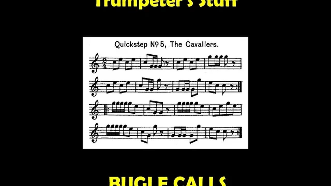 #Shorts QuickSteps 05 - The Cavaliers - Bugle Calls on Trumpet [Army Wake Up Trumpet]