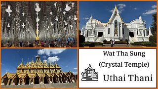 Wat Chantaram (Wat Tha Sung)The Crystal Temple - Historic Ayutthaya Era in Uthai Thani Thailand 2024