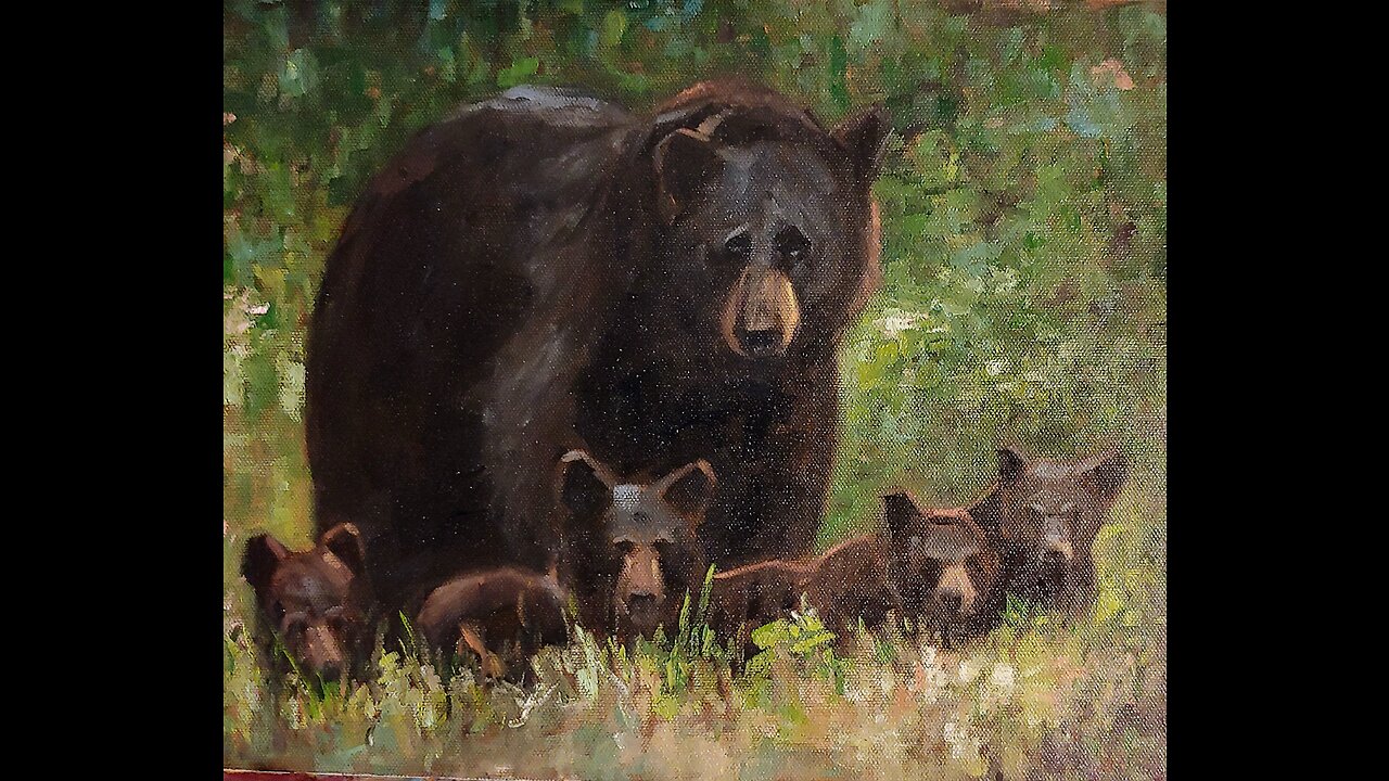 Mama Bear with Cubs