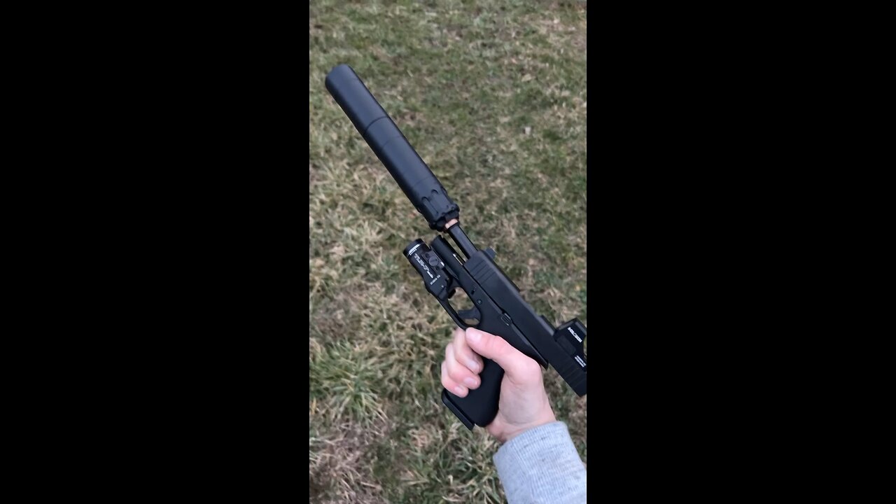 Glock 43X MOS with Rugged Obsidian 9 Silencer