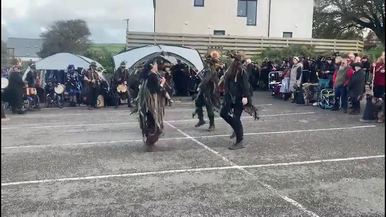 Ragged Oak Border Morris - Hook North - The Dark Gathering - Tintagel - 2023.