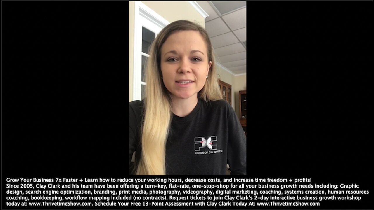 Clay Clark Client Testimonials | “The Growth That Has Come With It Is Unbelievable!" - Precisioncalibrations.com + "Our Sales Are Up 30% Over Last Year!" + Find Testimonials At ThrivetimeShow.com