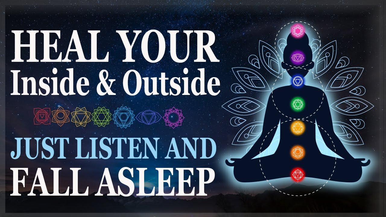 Deep Sleep Healing | Chakra Sleep Meditation with Positive Affirmations & Healing Frequencies