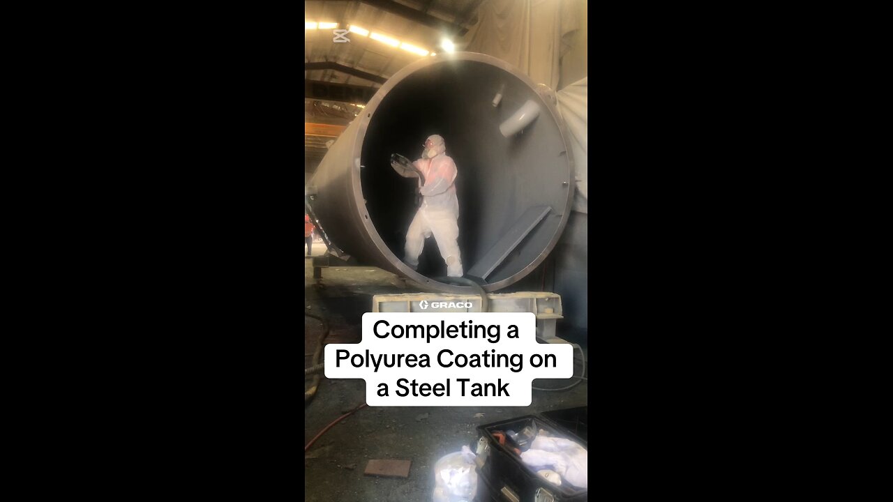 Competing a Polyurea Coating on a Steel Tank