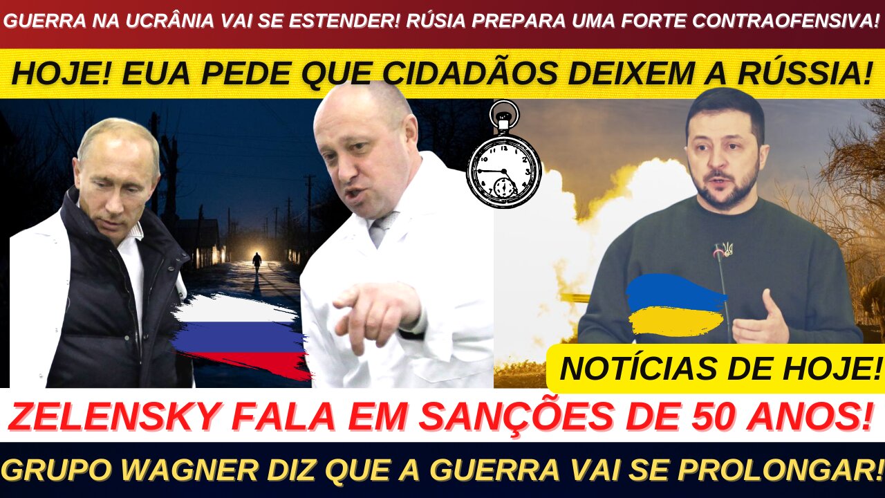 AGORA! APAGÕES EM VÁRIAS PARTES DA UCR NIA! EUA pede aos cidadãos que deixem a Rússia.