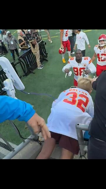 Chiefs Player Saves Boy As He Falls From Stands