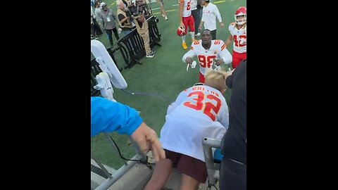 Chiefs Player Saves Boy As He Falls From Stands