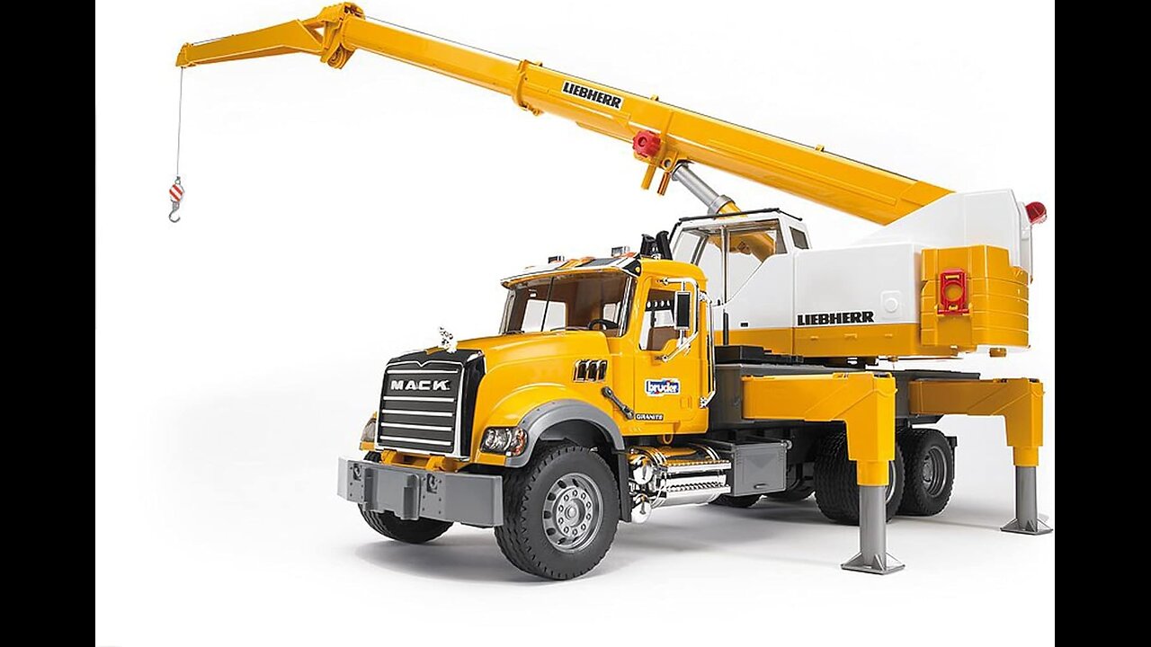 Camion-grue Bruder 02818 Mack Granite Liebherr jouet pour les enfants