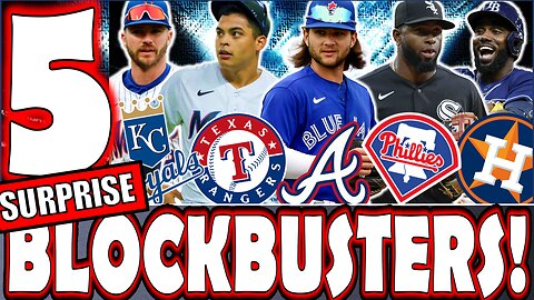 5 SURPRISE Blockbuster MLB Trades Ideas: Bo To Braves, Robert To Phillies, Alonso To Royals & More