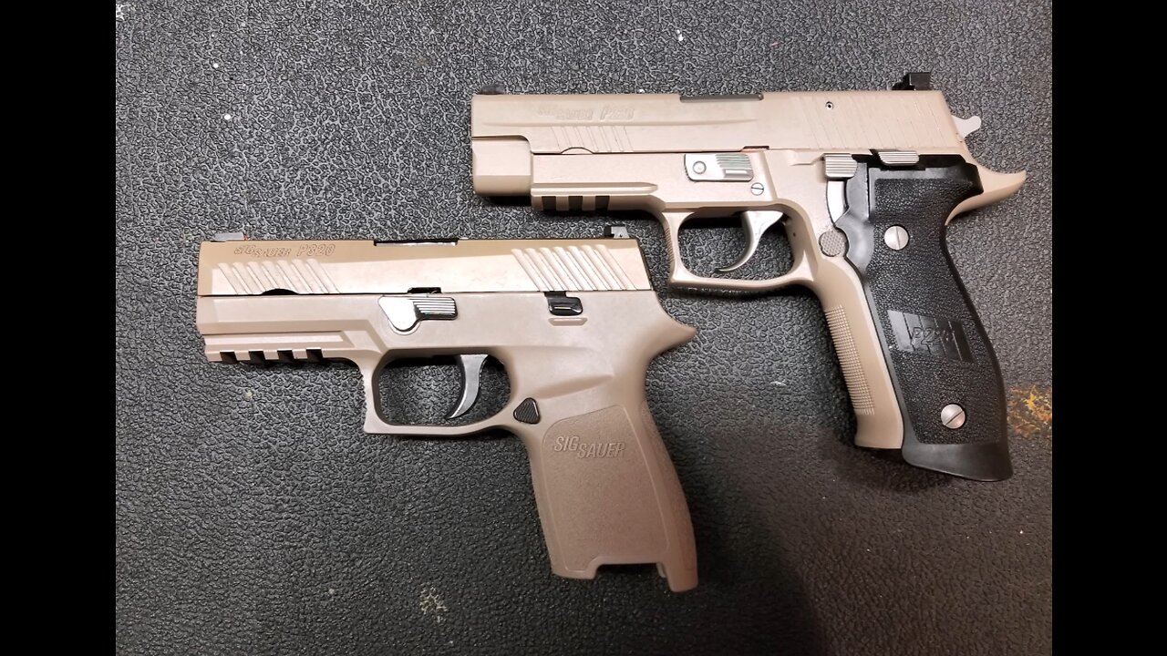 Sig Sauer P320 Compact FDE and Sig Sauer P226 TacOps FDE